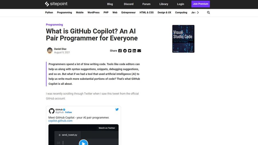 What is GitHub Copilot? An AI Pair Programmer for Everyone